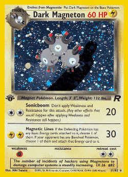 Dark Magneton Pokémon TCG card art