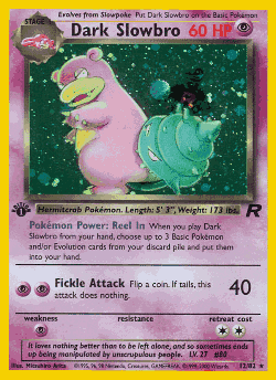 Dark Slowbro Pokémon TCG card art