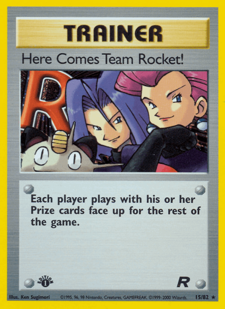 Here Comes Team Rocket! #15 from Team Rocket - Rare Holo - Illustrated by Ken Sugimori