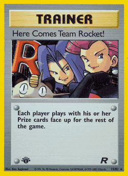 Here Comes Team Rocket! Pokémon TCG card art
