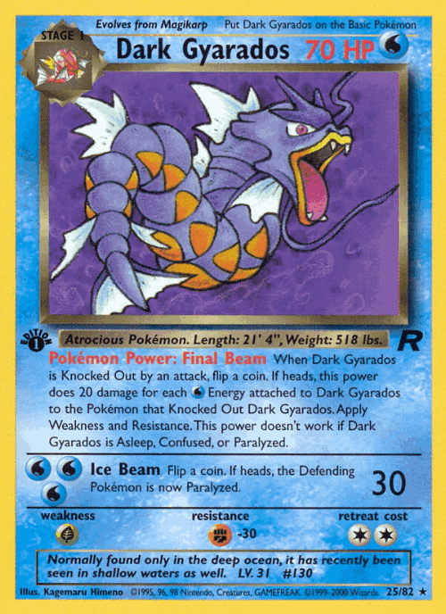 Dark Gyarados 25, Team Rocket