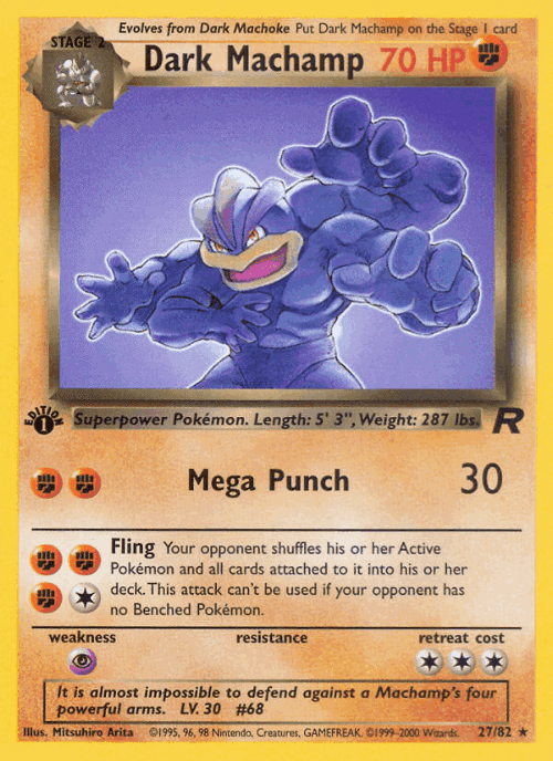 Dark Machamp 27, Team Rocket