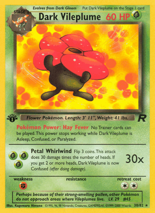 Dark Vileplume 30, Team Rocket