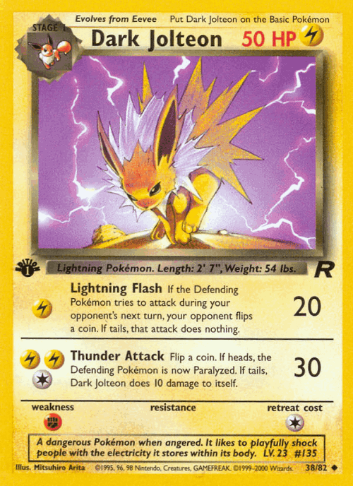 Dark Jolteon 38, Team Rocket