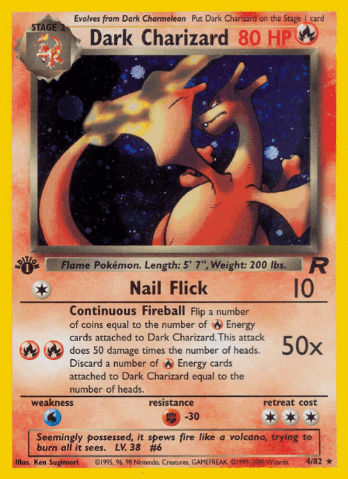 Dark Charizard card art