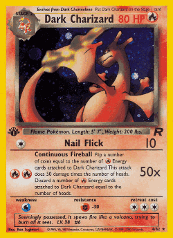Dark Charizard Pokémon TCG card art