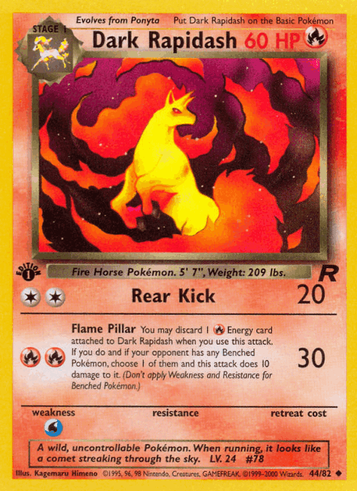 Dark Rapidash 44, Team Rocket