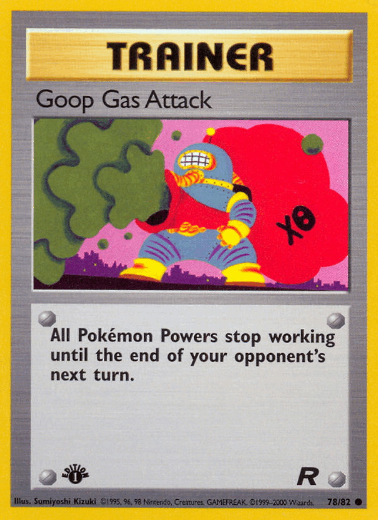 Goop Gas Attack #78 from Team Rocket - Common - Illustrated by Sumiyoshi Kizuki