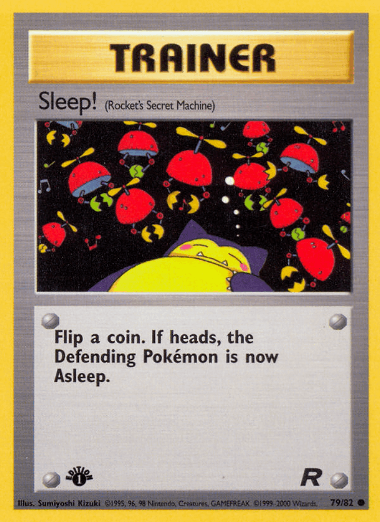 Sleep! #79 from Team Rocket - Common - Illustrated by Sumiyoshi Kizuki