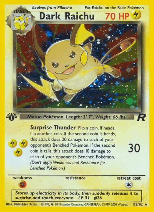 Dark Raichu 83, Team Rocket