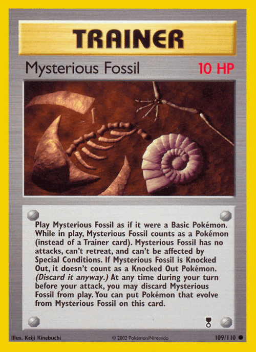 Mysterious Fossil 109, Legendary Collection