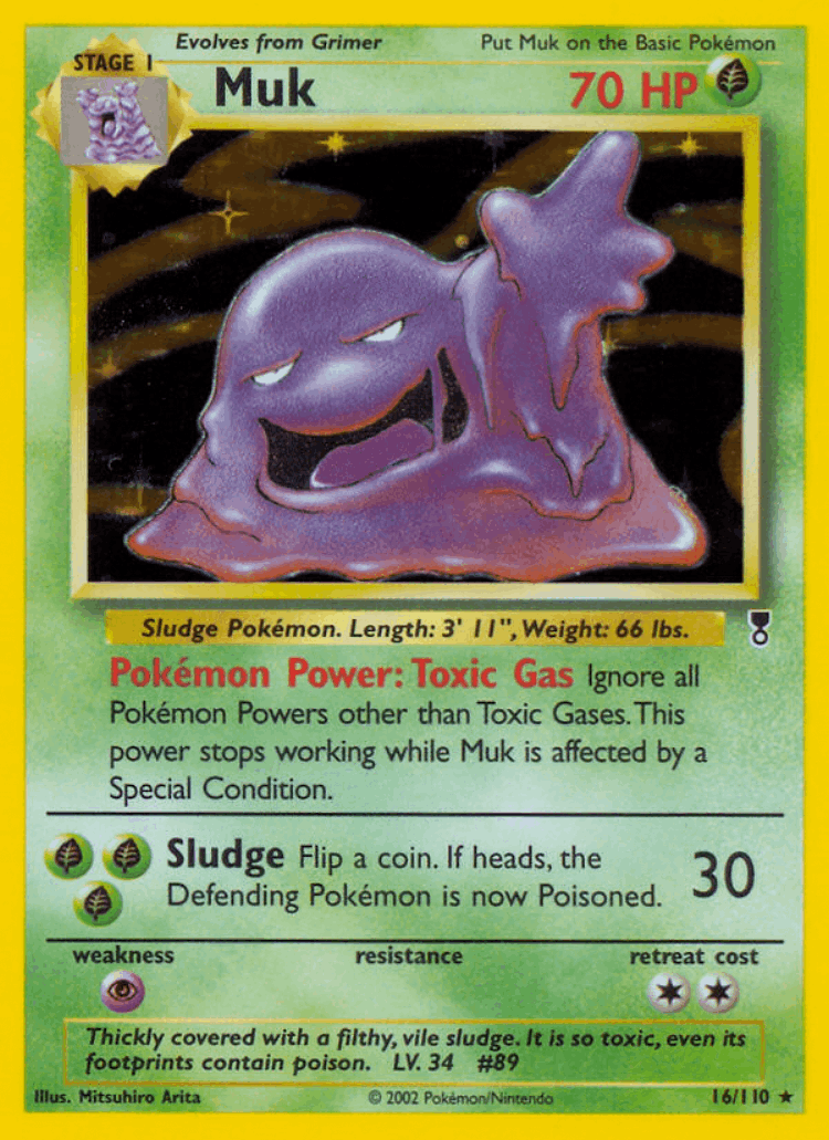 Muk #16 from Legendary Collection - Rare Holo - Illustrated by Mitsuhiro Arita