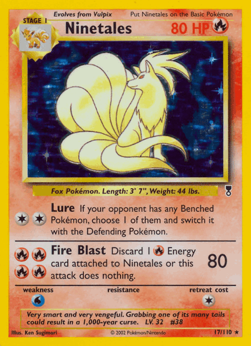 Ninetales Legendary Collection card