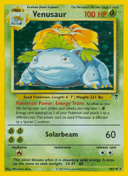 Venusaur Pokémon TCG card art