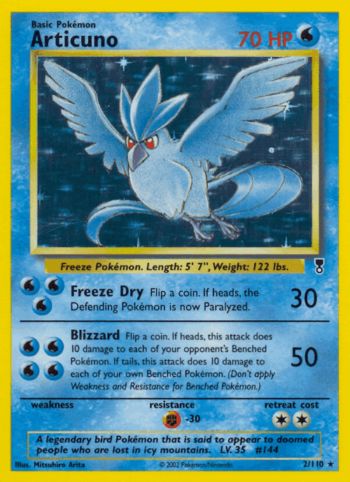 Articuno Legendary Collection card