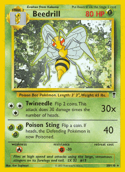 Beedrill Pokémon TCG card art