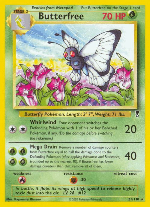 Butterfree Legendary Collection card