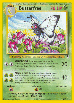 Butterfree Pokémon TCG card art