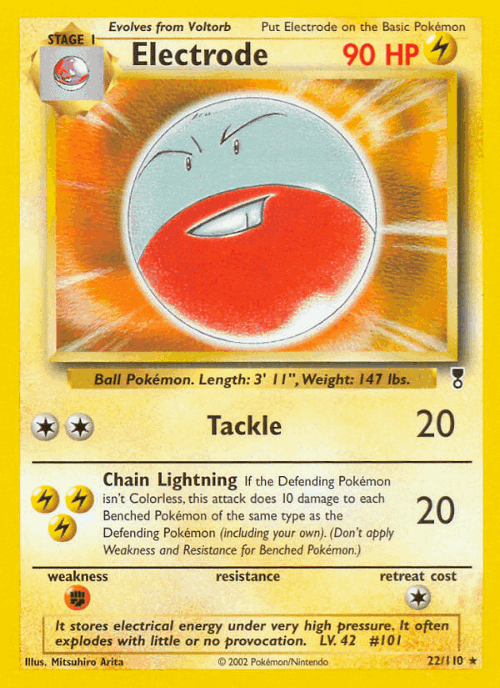 Electrode Legendary Collection card