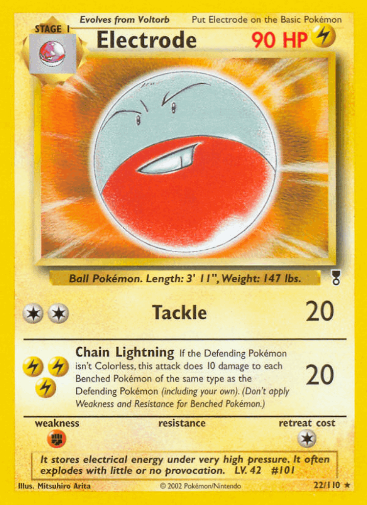 Electrode #22 from Legendary Collection - Rare - Illustrated by Mitsuhiro Arita
