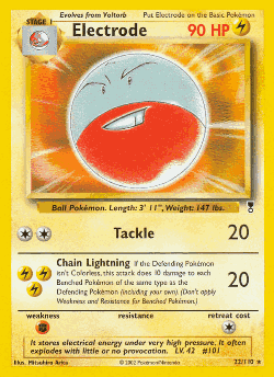 Electrode Pokémon TCG card art