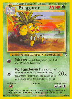 Exeggutor Pokémon TCG card art