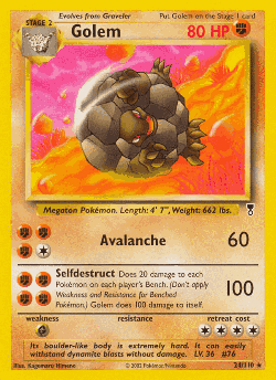 Golem Pokémon TCG card art