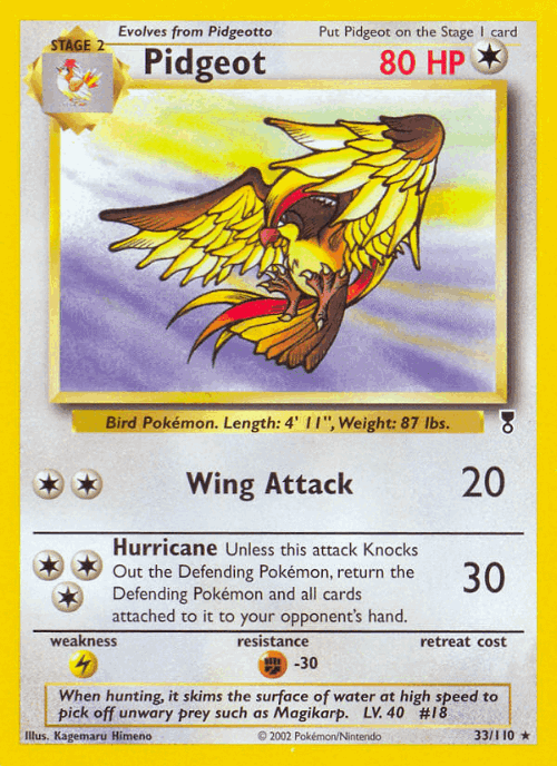 Pidgeot 33, Legendary Collection