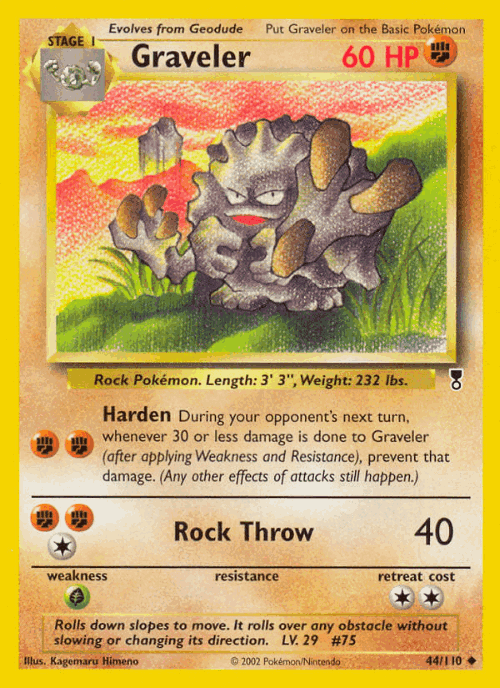 Graveler Legendary Collection card