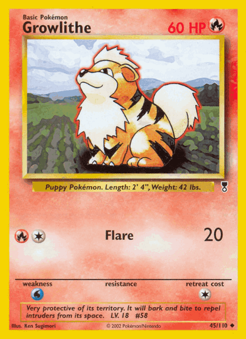 Growlithe 45, Legendary Collection