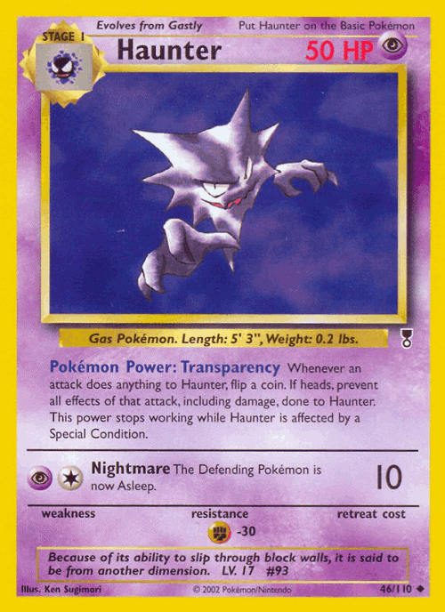 Haunter 46, Legendary Collection