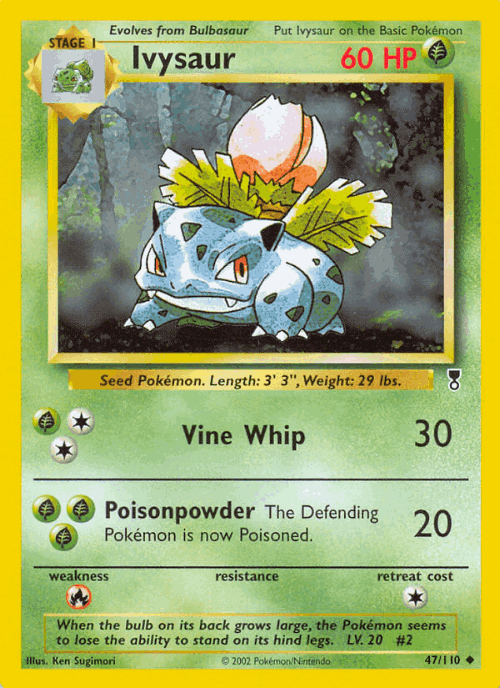 Ivysaur 47, Legendary Collection