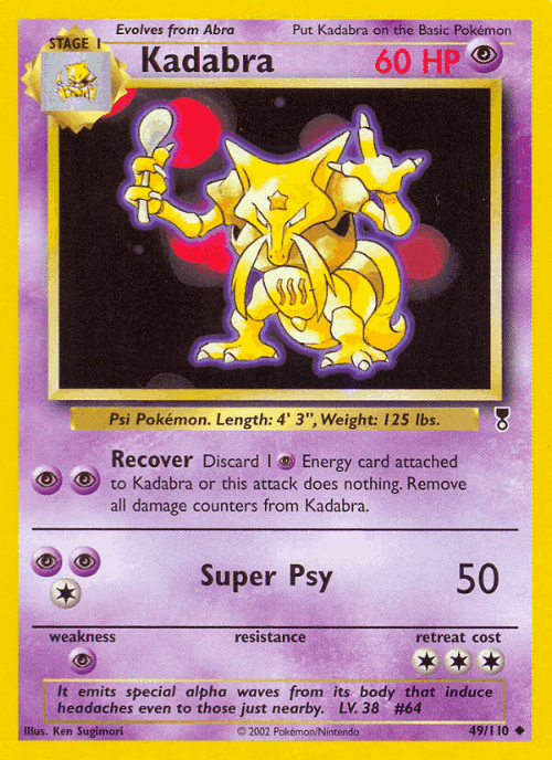 Kadabra 49, Legendary Collection