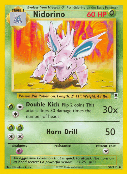 Nidorino 56, Legendary Collection