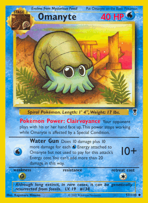 Omanyte 57, Legendary Collection