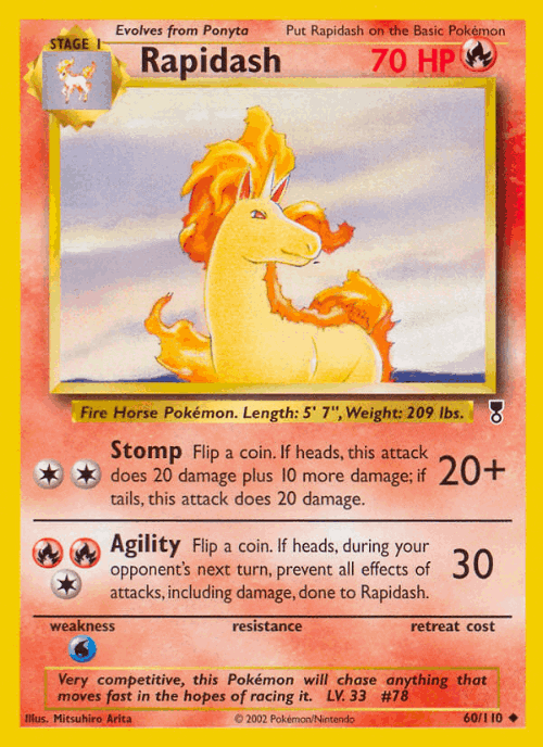Rapidash 60, Legendary Collection