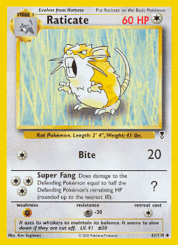 Raticate 61, Legendary Collection