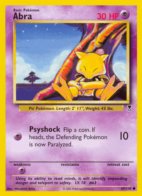 Abra 67, Legendary Collection