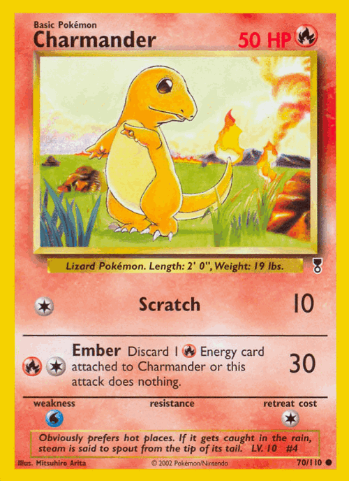 Charmander 70, Legendary Collection