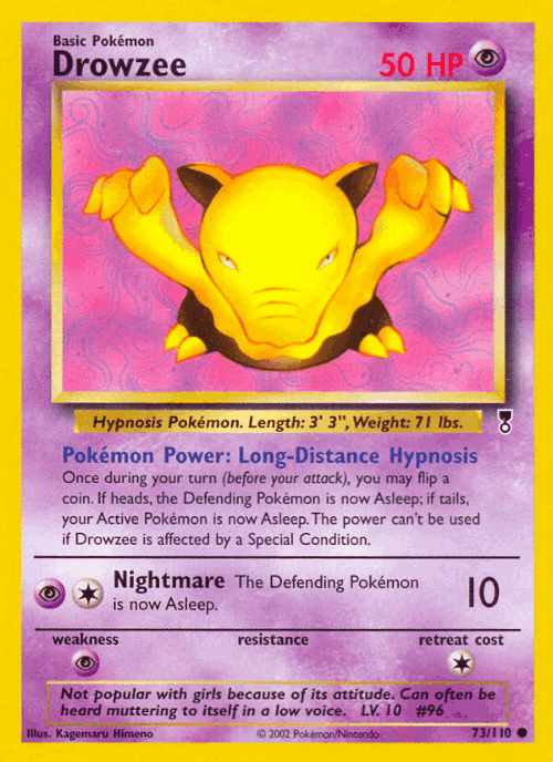 Drowzee 73, Legendary Collection