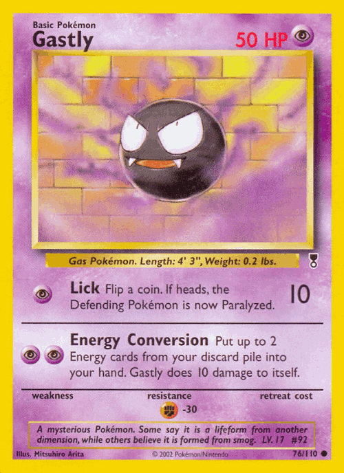 Gastly 76, Legendary Collection