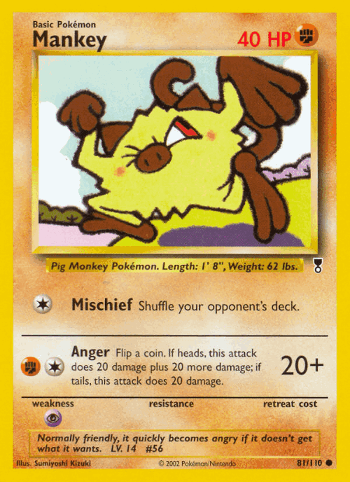 Mankey 81, Legendary Collection