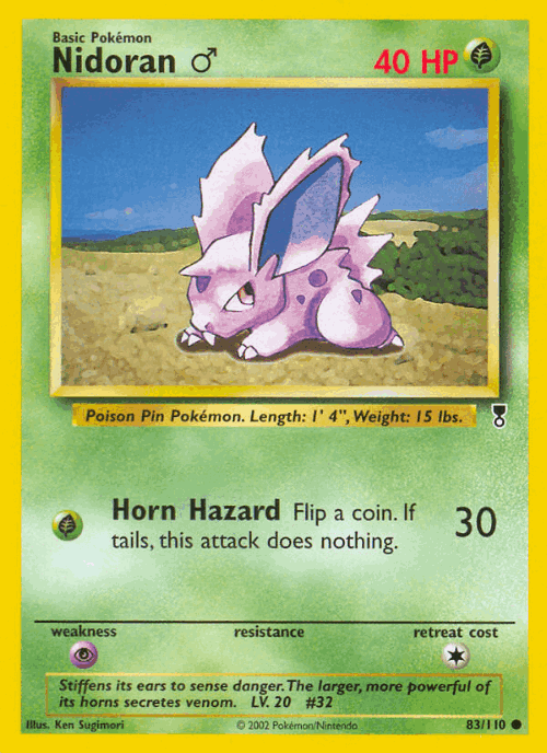 Nidoran ♂ 83, Legendary Collection