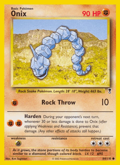 Onix 84, Legendary Collection
