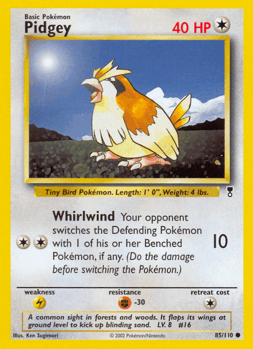 Pidgey 85, Legendary Collection