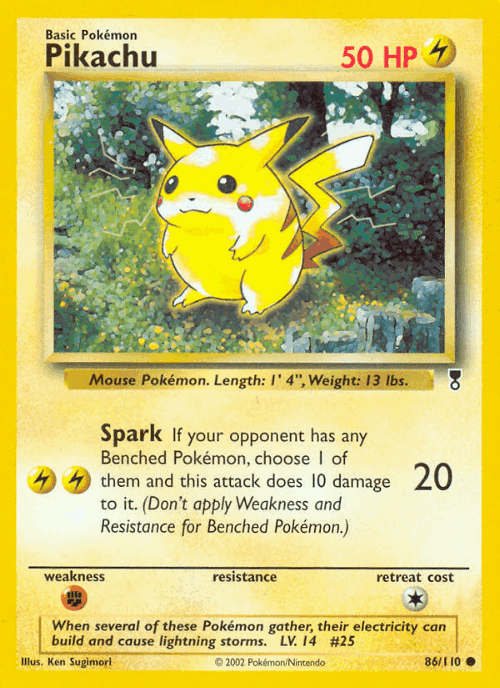 Pikachu 86, Legendary Collection