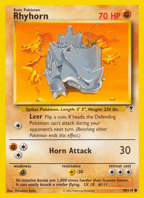 Rhyhorn 90, Legendary Collection