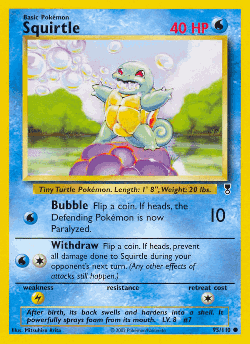Squirtle 95, Legendary Collection
