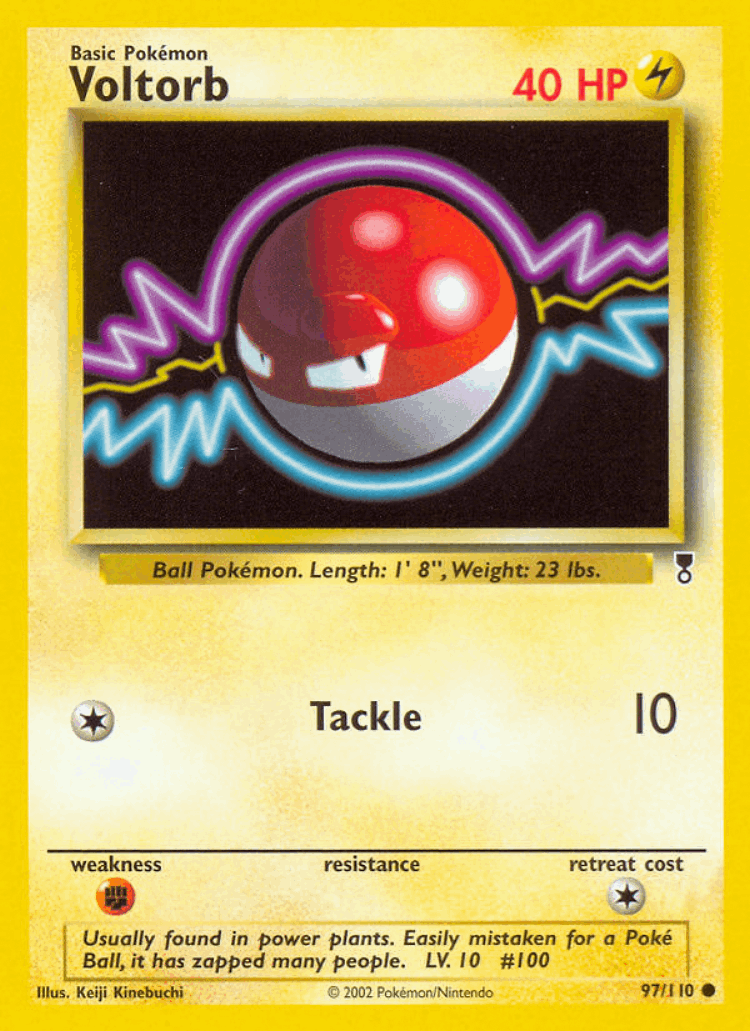 Voltorb #97 from Legendary Collection - Common - Illustrated by Keiji Kinebuchi