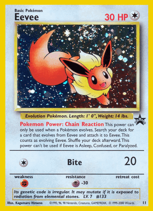 Eevee Pokémon TCG card art
